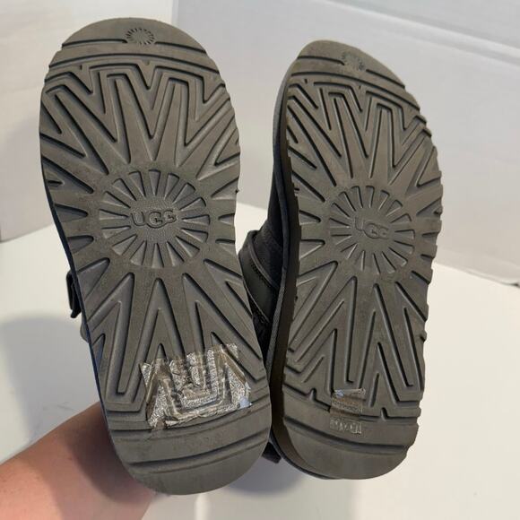 UGG Neumel Snapback metal grey chukka buckle Boot bootie ankle mini size 10 - Picture 3 of 14